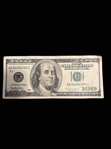 $100 Bill – Series 1996 – Circulated Collector’s Note - Picture 1 of 2