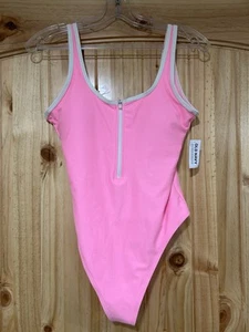 One Piece Old Navy Suit Pink Size Small Pink With White Stripe - Picture 1 of 6