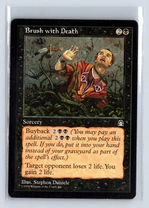 (3x) BRUSH WITH DEATH – MTG Magic the Gathering Card – Stronghold – Common - Picture 1 of 6