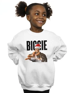 Notorious BIG Girls Biggie Christmas Hat Sweatshirt - Picture 1 of 11