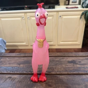 Animolds 12” Squeeze Me Chicken Screaming Squawking Sound Rubber Hen - Picture 1 of 6
