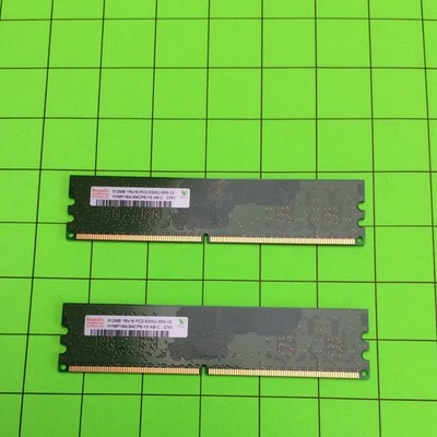 Set of (2) Hynix HYMP164U64CP6-Y5 512MB PC2-5300U Random Access Memory RAM - Image 1 of 3
