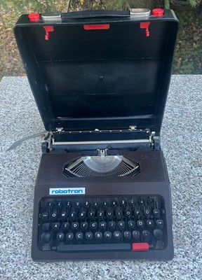 Alte Robotron s 1001 Cella Reise- Schreibmaschine Kaffeebraun - Bild 1 von 4