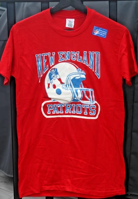 Camiseta Gráfica De Colección Años 80 New England Patriots Talla S Fútbol NFL Roja Hecha en EE. UU. Foto 1 de 4