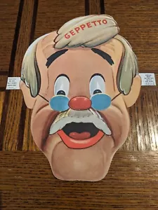Vintage 1939 Gillette Razor Blades Pinocchio's Geppetto Paper Mask (co6) - Picture 1 of 5