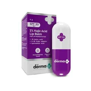 The Derma Co 1% Kojic Acid Lip Balm With Alpha Arbutin & Hyaluronic Acid SPF 30 - Picture 1 of 6