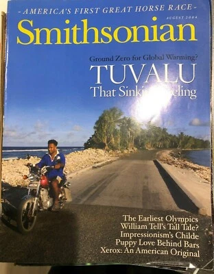 Smithsonian Magazine ● August 2004 - Ground Zero Global Warming Tuvalu Sinking - Image 1 of 2