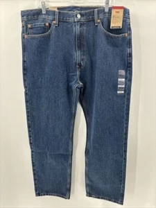 Levi's Herren 505 Jeans 40x30 Dark Stonewash Regular Fit Straight Leg Neu mit Etikett - Bild 1 von 3