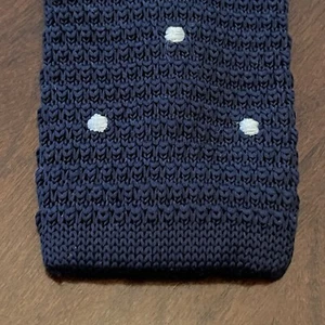 Suited Man Blue 100% Polyester Men’s Neck Knitted Tie Made In China - Picture 1 of 9