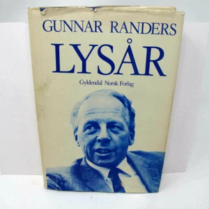 GUNNAR RANDERS LYSAR HC/DJ 1975 Signed Inscribed & Letter Norwegian Nuclear - Picture 1 of 10