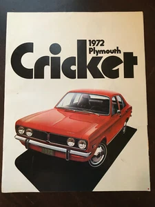 1972 Plymouth Cricket Auto Sales Showroom Brochure, - Picture 1 of 3