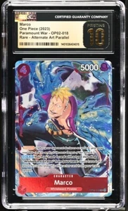 MARCO OP02-018 PARAMOUNT WAR ALT ART 2023 ONE PIECE CGC 10 PRISTINE - Picture 1 of 1