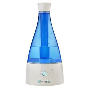 PureGuardian Ultrasonic Cool Mist Tabletop Humidifier 0.5-Gallon White/Blue