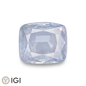 IGI Certified KASHMIR Blue Sapphire 3.72 Ct. Natural Untreated CUSHION - Picture 1 of 7