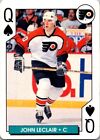 1995-96 Vélo LNH Hockey Aces John Leclair Queen Spades voir scan