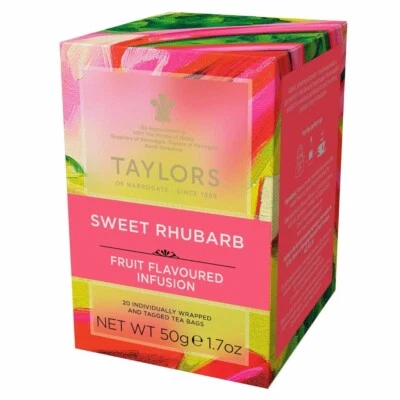 Taylors of Harrogate Tea - Sweet Rhubarb Infusion Herbal Tea - 20 count - Image 1 of 4