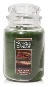 Blockhaus Flanell 22oz. Yankee Candle Duftkerze im Glas - Bild 1 von 11