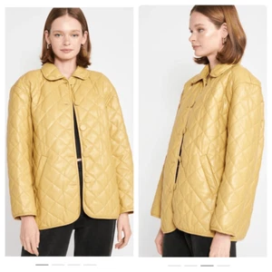 Chaqueta acolchada de PU Emory Park nueva con etiquetas talla S - Imagen 1 de 6