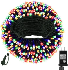 100 LED Christmas Tree String Lights, 33 FT Connectable Waterproof String Lights - Picture 1 of 12