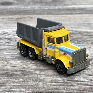 1981 Matchbox: Peterbilt Yellow Pace Construction Dump Truck Diecast - Picture 1 of 11