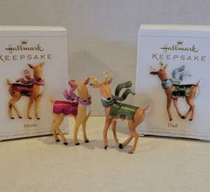 (2) Adorno de recuerdo con sello reno Navidad 2006 papá y mamá - Imagen 1 de 11