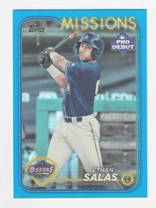 2024 Topps Pro Debut BLUE #PD-153 ETHAN SALAS RC Rookie 30/150 San Diego Padres - Picture 1 of 2