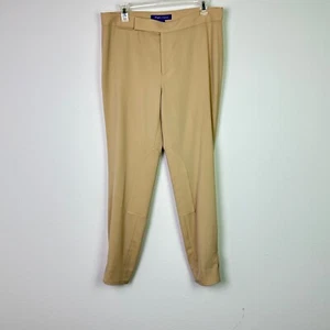 Ralph Lauren Purple Label Women's Riding Pants Virgin Wool Stretch Tan Size 10 - Picture 1 of 11