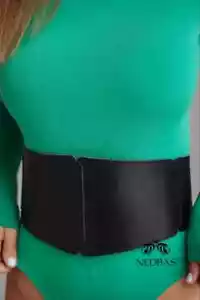 Cintura corsetto ampia donna - Accessori in pelle - Nero - Foto 1 di 12