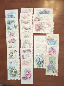Lot Of 24 Vintage Coronation Greeting Cards Unused~ No Envelopes - Picture 1 of 24