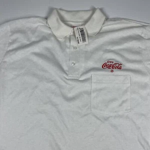 Vintage Hartwell Herren Poloshirt Gr. XL Coca-Cola Fronttasche Kurzarm - Bild 1 von 10
