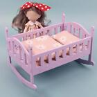 High Simulation Fashion Doll Bed Furniture with Bedding Set Bedroom for 16cm