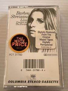 Barbara Streisand Live Concert At The Forum Cassette (New Sealed) - Picture 1 of 3
