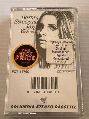 Barbara Streisand Live Concert At The Forum Cassette (New Sealed)  - Image 1 of 3