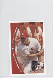 2002 Kansas City Life Insurance St Louis Cardinals Gene Stechschulte #36