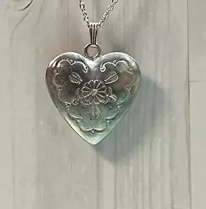 Top colgante japonés vintage - corazón y emblema crisantemo - retro años 40 - Imagen 1 de 20