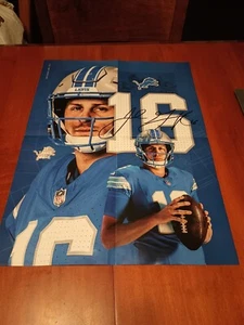Detroit Lions Sept 8th 2024 SGA Fold-Out Program Jared Goff 16x20 Poster - Picture 1 of 5