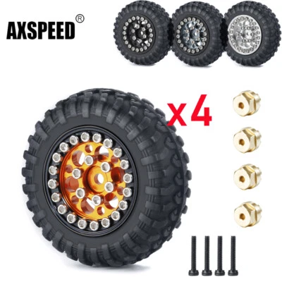 AXSPEED Für Kyosho Mini-Z Wrangler Hilux 1/24 1/18 Jimny SCX24 Reifen Felgen 1" - Bild 1 von 4