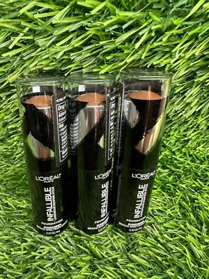 L'Oreal Infallible Longwear Foundation Shaping Stick # 412 Espresso New 3 Pcs - Image 1 of 2