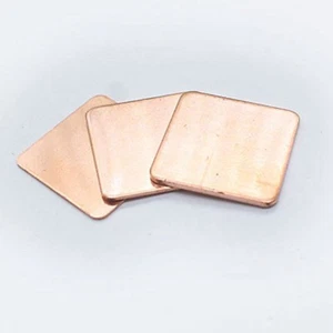 10PCS 0.1-3mm Thickness 15x15mm Copper Heatsink Laptop CPU Thermal Cooling Shim - Picture 1 of 6