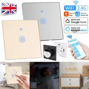 NO Neutral Wire Required 1/2/3 Gang Smart Light Switch Tuya Touch App Control. - Picture 1 of 22