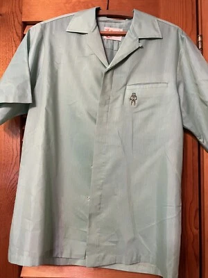 Vintage Iolani Hawaiian Executive Mens SS Button Up Shirt-Small-RayonPoly Blend - Image 1 of 4