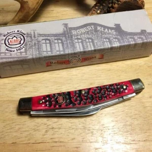 Robert Klaas Red jigged Bone 4 Blade Congress 3 3/4" Pocket Knife KC6426RD - Picture 1 of 5
