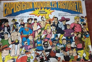 Exposición Mundial De La Historieta Di Tella Buenos Aires 1968 Comic Poster RAR - Bild 1 von 4