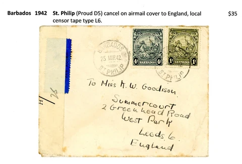 Barbados 1942 Cover Cover