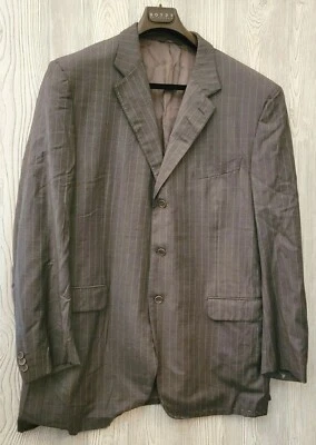 NWD Boyd's Philadelphia TRUSSINI Classico Gray Stripe 3 Button Suit Jacket 48R - Image 1 of 4