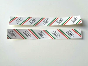 *NOS Vintage 1980er 3ttt italienische Flagge baumfarben Lenkerband Aufkleber (Paar)*  - Bild 1 von 2