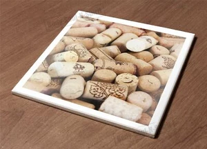 Ceramic Hot Plate kitchen Trivet Holder cork wine stopper close heap plugs gift - Picture 1 of 1