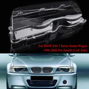 Lente cubierta del faro delantero izquierdo para BMW E46 Serie 3 323i 325i 328i 98-01 - Imagen 1 de 8