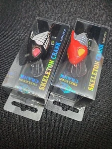 Grander Musashi Skeleton Crankbait Black/White/Red Head - Picture 1 of 7