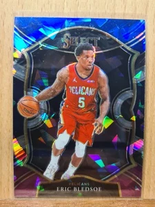 Eric Bledsoe #17 2020-21 Select Blue Purple Cracked Ice PRIZM Pelicans A0227A - Picture 1 of 2